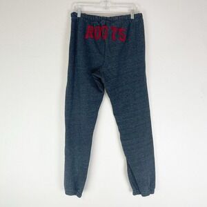 Roots Canada Sweatpants Medium Joggers Spell Out Logo Athletic Athleisure Lounge